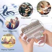 【YF】 Kalimba Thumb 17 Keys kalimba heart resin Transparent High-Quality Musical Instrument Africa