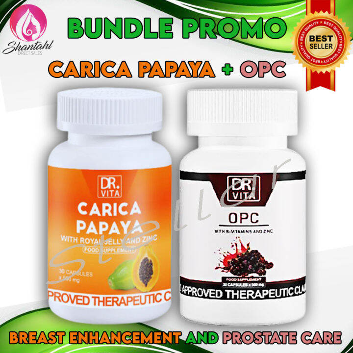 BUNDLE OF DR. VITA CARICA PAPAYA and Dr. Vita OPC For prostate Urinal