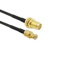 RP SMA Female Male Pin  to MCX Male Plug RF RG174 Coaxial Coax Cable SMA to MCX Plug Straight connector RG174 Cable 10-50CM Electrical Connectors