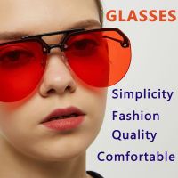 Large Half Frame Sunglasses Goggles Personalized Trend Fashion Jelly Colored Glasses for Womens Mens UV400 Outdoors Eyewear Cool