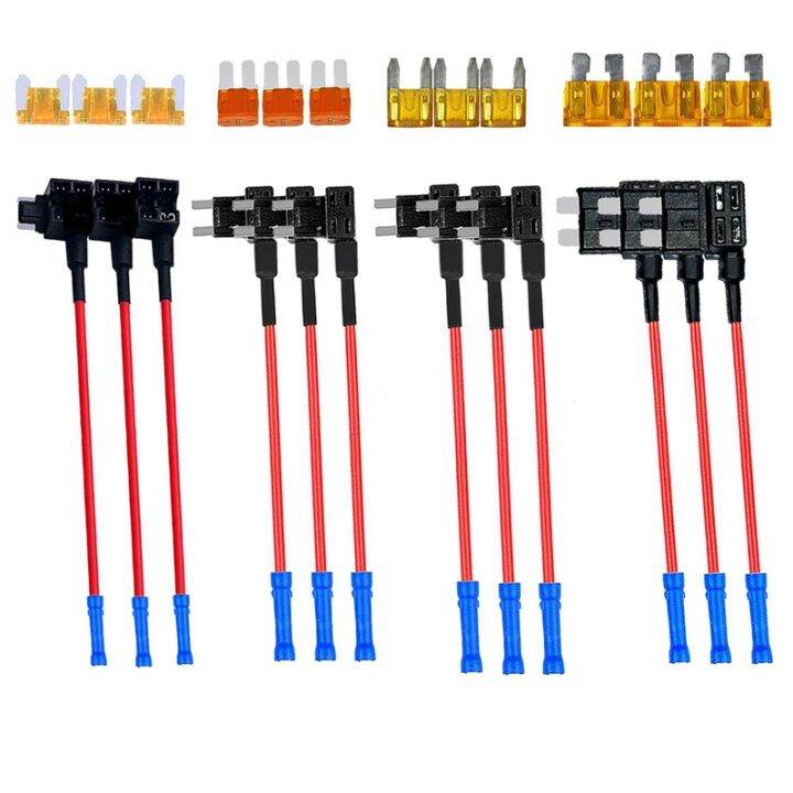 4 Types 12V AddACircuit Adapter and Fuse Kit,Fuse Tap Fuse Holder