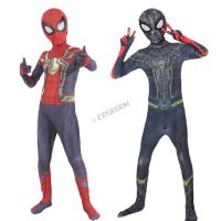 【Lao Zhang Fashion Cosplay】เดอร์แมนไม่มีทางที่บ้านเครื่องแต่งกายคอสเพลย์สำหรับเด็ก S Pider Man Cos ซูเปอร์ฮีโร่ Z Entai สูทฮาโลวีนเครื่องแต่งกายสำหรับเด็ก J Umpsuit ชุด