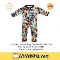 Little Star: ชุดนอนเด็ก มีซิป - Dino / Little Flowers / Baby Nursery (Baju Tidur Baby) (เสื้อผ้าเด็ก)