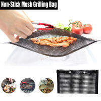 1PC Non-Stick ตาข่ายย่างกระเป๋าทนความร้อนผักเนื้อ BBQ กระเป๋าปิกนิกกลางแจ้ง Camping BBQ Tools