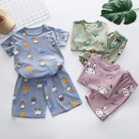 Baby Boys Pajamas Summer Short sleeve Childrens Clothing Sleepwear Teen Pajama Cotton Pyjamas Sets For Kids 2 4 5 6 8 10 Years