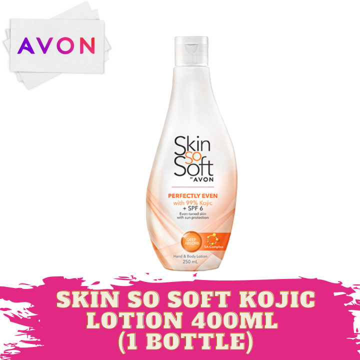 Avon Skin So Soft Kojic Lotion + SPF 6 400ml (1 Bottle) GodsFavorBoutique Lazada PH