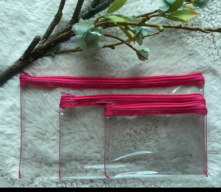 Clear Pouch travel Organizer set of 3 Lazada PH