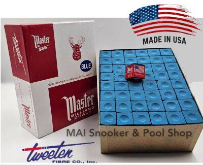 ชอล์กฝนหัวคิว Master 🔹️ สีน้ำเงิน.&nbsp; 12 ก้อน&nbsp; และ 1กล่องใหญ่ (144 ก้อน)

รับประกันของแท้ Made in USA.&nbsp; 🇺🇸