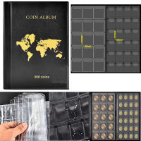 300 Card Collection Space Coin Storage Book Home Office Organization Card Slot Storage Vertical Coin Collection Book Commemorative Coin Storage Copper Coin Organizer 300 Card Collection Space Coin Holder Album Practical Office Storage Compact Storage