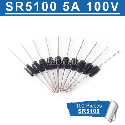 SB5100 SR5100ทำ-27 Schottky ไดโอด5A/ 100V DO-27ใหม่ดั้งเดิม100ชิ้น