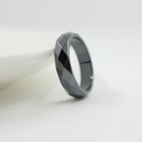 Fashion Jewelry Grade AAA Quality 6 mm Width Faceted Hematite Rings (1 Piece) HR1000 Bearings Seals