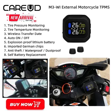M-Style TPMS M3 Motorcycle Tyre Pressure Transmitters - External