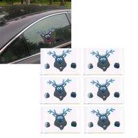 10Pcs Christmas Window Clings สติ๊กเกอร์ซานตาน่ารักสำหรับกระจก Windows Xmas Holiday Home Office Decorations