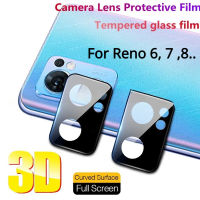 ฟิล์มกล้องพร้อมสต็อกสำหรับ Oppo Reno 8 7 6 4G 5G Reno 7pro 8pro Reno8 Z Reno7 Z Reno 7 Pro 7Z 8Z 5G 7pro 3D Curverd สีดำปกป้องป้องกันทุกส่วนเลนส์ HD ป้องกันด้านหลังกระจกเทมเปอร์