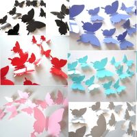 12pcs/lot 3D Magnet Butterfly PVC Wedding Home Party Decorative DIY Kids Room TV Kitchen Fridge Stickers Decor Craft