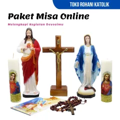 Promo Set Doa Katolik/Set Misa Katolik/Lilin Doa/Patung Yesus