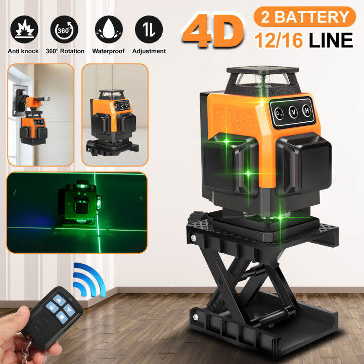 FASGet 12/16 Line 4D Green Light Lasers Level Digital Level Self
