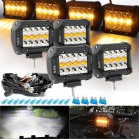 NAOEVO 4 7 12 20Inch Led Work Light Bar 120W 12V 24V 4x4 Off Road LED Light Bar Pods Fog Driving LED Work Light For Car Truck