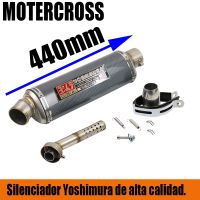 【YF】 440mm Universal Motorcycle Yoshimura Exhaust Tip Muffler Pipe Turbo Scooter ATV Pit Bike DB Killer Adhesive Sticker