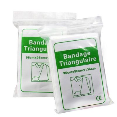 1PC Medical Burn Bandage Dressing Triangular First Aid Emergency Wound Injury Wrap Triangulaire Bandage for Fracture Fixation