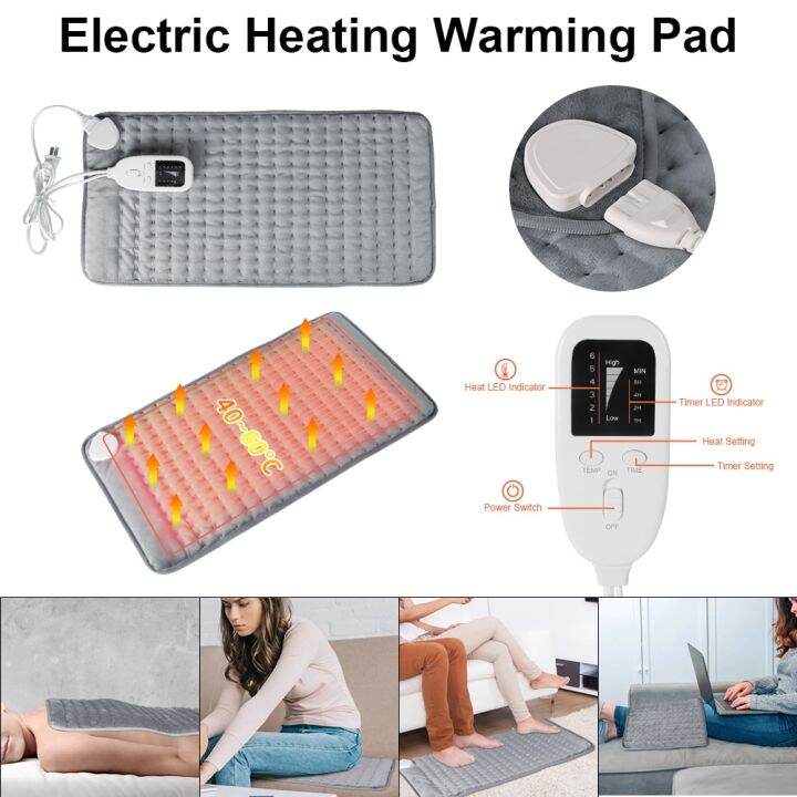 Electric Heating Pad Timing Massager Heating Blanket for Neck Back Pain  Relief Heat Therapy Winter Warmer