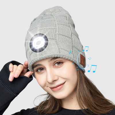 Warm Bluetooth Hat Music Beanie Cap Mini Wireless Speaker Bluetooth Receiver Audio Music Bluetooth Headset Headphone for Iphone