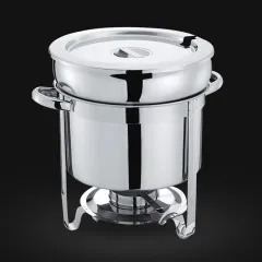 Electric Soup Warmer Stainless Steel Cover & Water Jacket With Ladle -  Sunnex Products Ltd.