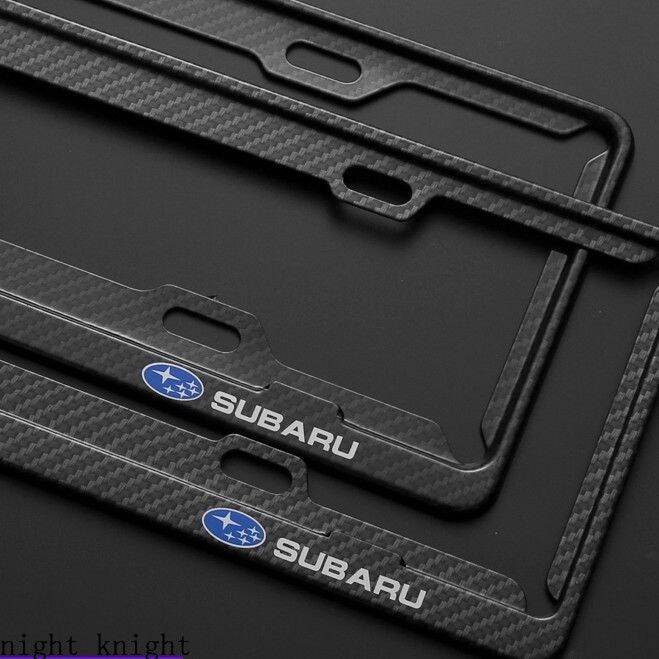 LAIFU Subaru Carbon Fiber Pattern License Plate Protection Frame