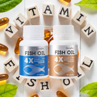 ส่งฟรี น้ำมันปลา 4X กิฟฟารีน (30/60 แคปซูล) ระบบประสาท DHA EPA OMEGA3