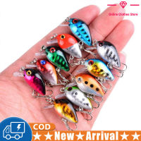 10PCS Micro Fishing Lures Crankbaits Baits Lure Crank Baits Topwater Lures For Bluegill Trout Perch With Tackle Boxes