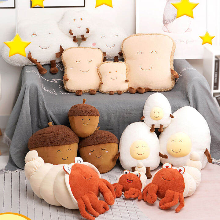 lovely-eggs-family-throw-pillow-kids-room-decorative-nuts-toast-family-cushion-chestnut-egg-shape-soft-pillow-sofa-cushions