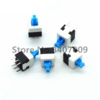 30pcs/lot Square 7x7x12mm 6 Pin DPDT Mini Push Button Self-locking Switch G64 Multimeter Switch