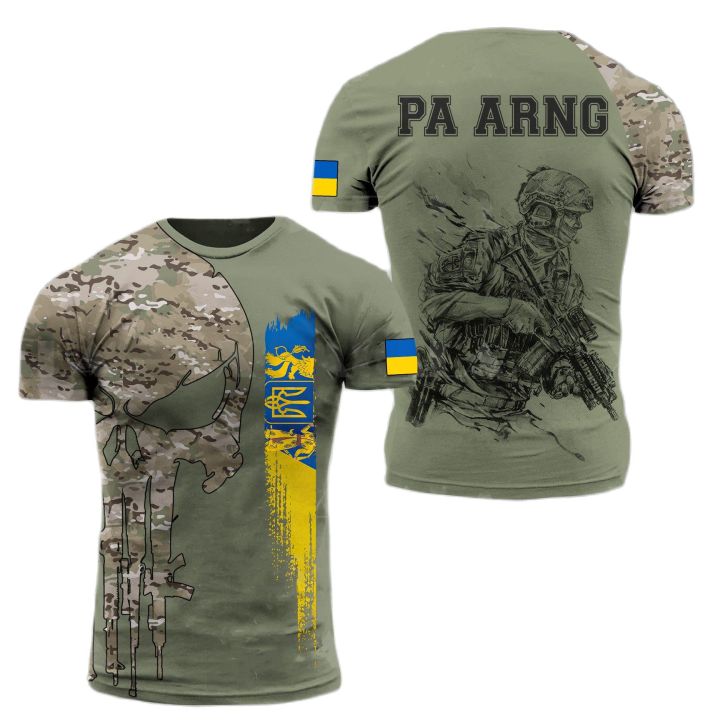 command-ลายพรางแขนสั้นสำหรับผู้ชายเสื้อยืดลำลองทหารยูเครน6xl-พิมพ์ลาย3d-ทหารผ่านศึก