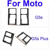 ที่วางถาดซิมการ์ดสําหรับ Motorola Moto G5s XT1799 G5s Plus XT1794 XT1795 XT1797 XT1803 XT1804 Sim Reader Socket Repair Parts