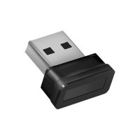 อุปกรณ์โมดูลเครื่องอ่านลายนิ้วมือ USB สีดำสีดำสำหรับ Windows 10 Hello กุญแจรักษาความปลอดภัยทางชีวภาพ