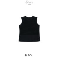 SS22 Sleeveless Square Tricot Mesh Top เสิ้อยืดคอกลม แขนกุด BL-L220501