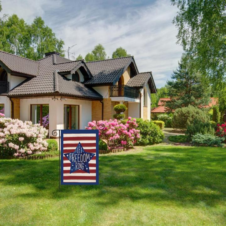 ธงในสวนต้อนรับ30x45ซม-ชุดช่อดอกไม้แต่งบ้านวันเอกราชของตกแต่งกลางแจ้งครีมกันแดดกันน้ำแบนเนอร์แนวตั้ง