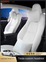 2019-2022 Tesla Model3/Y car headrest special neck pillow car waist by interior accessories seat Seat Cushions