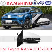 CAPQX สำหรับ Toyota RAV4 2014 2015 2016 2017 2018 2019รถยนต์ด้านนอกกระจกมองหลังกระจกมองข้างด้านหลังไม่มีสี