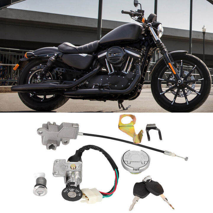 Switch Cylinder Lock Universal Motorcycle Ignition Switch Set Electric
