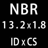 ความหนา1.8มม. Nbr ปะเก็นแหวนโอริง50ชิ้น/ล็อต Id11.8ซีล12.5/13.2/14/15/16/17/18/19/20มม. ไนโตรแหวนหุ้มยาง (Id13.2Mm)