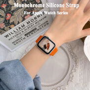 Dây đeo silicon mềm tương thích với Apple Watch Band 45mm 41mm 44MM 40MM