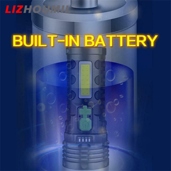 lizhoumil-99000lm-ไฟฉาย-led-4โหมด36000lm-ไฟฉายชาร์จพลังงานอาทิตย์แบตเตอรี่-usb-ในตัวพร้อมไฟด้านข้าง
