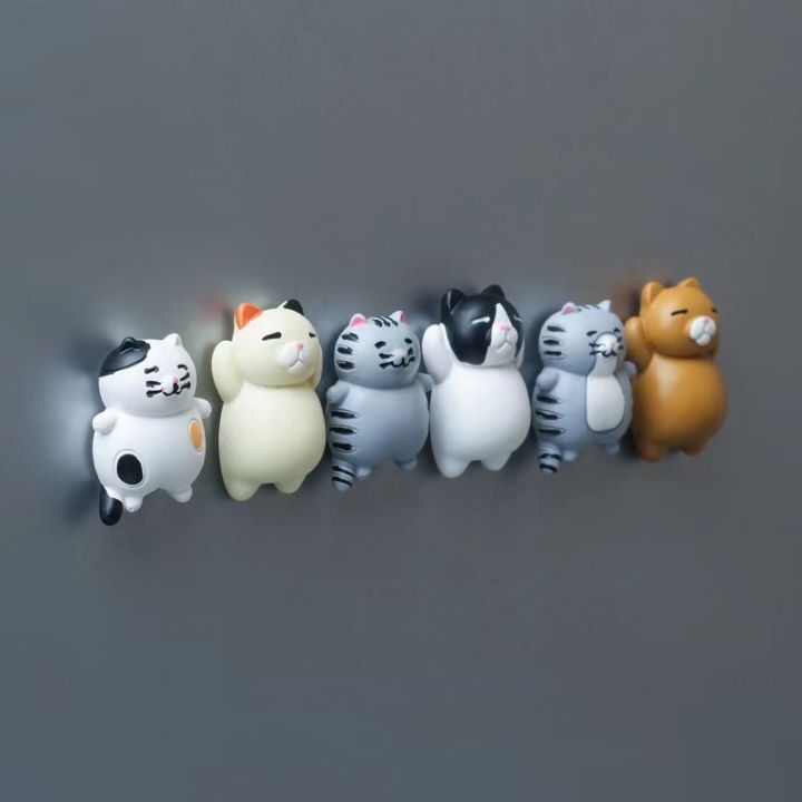 cartoon-cute-sleeping-cat-refrigerator-creative-strong-magnetic-magnet-message-stickers-early-education-home-decoration