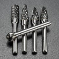 5pc 6 * 10mm ทังสเตนคาร์ไบด์เสี้ยนโรตารี่เจาะ Bit Cutter เครื่องมืออุปกรณ์เครื่องบดไฟฟ้าสําหรับการแกะสลักโลหะบด