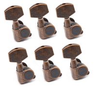 WK-1set Left/Right Red Copper Guitar Tuners Guitar Tuning Pegs Tuners Machine Head Square handle Guitar Button