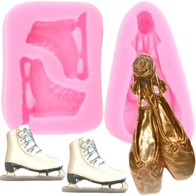 hot【DT】 Ballet Shoes Silicone Mold Wide Skates Fondant Decorating Tools Clay Chocolate Gumpaste Moulds