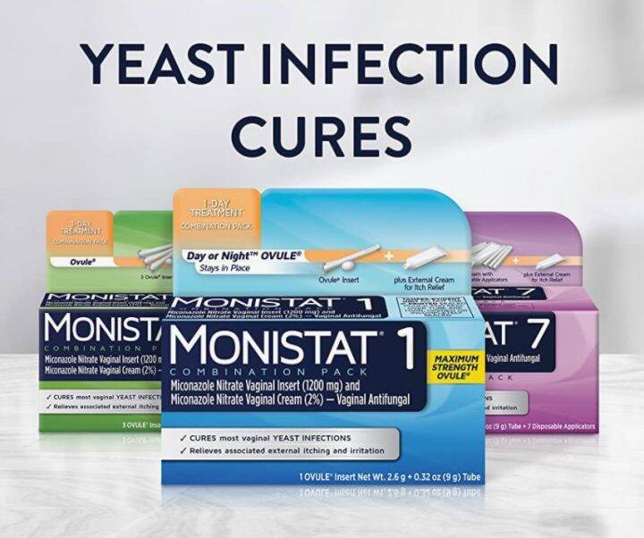Monistat 1 3 7 day Yeast Infection Cure / Cream, Ovule, Suppository