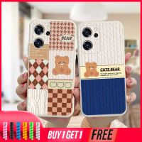 เคส OPPO A16 A95 A55 A57 A7 A15 A54 A5S A3S A76 A96 A5 A9 A31 A53 A33 2020 A12 A1K A77 A54S A77S Reno 7 9 8 6 4 5F 4F 5 06 Lite A74 A15S A52 A11K A92 A35 A11 A93 A32 A72 A94 A53S F19 F21 F17 PRO A16S A12S A36 A11S Checker หมีน้อยนุ่มเคส