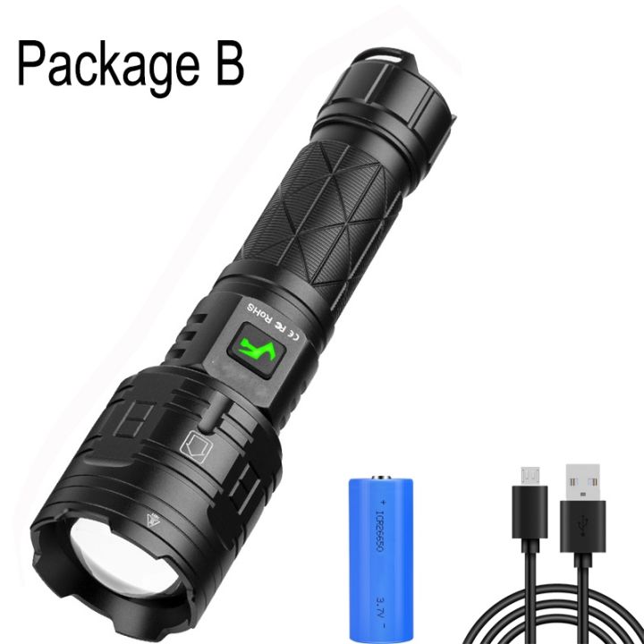 xhp160-ultra-bright-led-flashlight-16-core-super-powerful-zoom-torch-type-c-usb-lantern